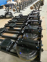 Rameur aquatique à résistance réglable, équipement de fitness, rameur de club, machine de rame aquatique multi-exercices cardio