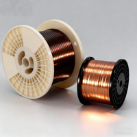 Cable Plano de Poliuretano Esmaltado ROHS para Conductor Sólido de Cobre de Alta Pureza, IP65, para Bobinado de Motores de Automóviles