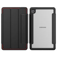 Housse Folio Smart Tablet Cover en acrylique transparent anti-empreintes digitales pour Samsung Galaxy Tab A7 Lite 8.7 T220 T225 Étui léger en TPU antichoc