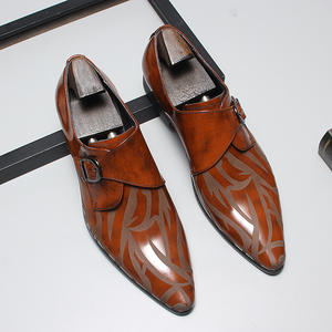 Chaussures habillées pour hommes en cuir véritable, antidérapantes, style moderne, avec bride décontractée et bout pointu. - Product Image 4