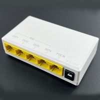 4 port POE Extender 1 in 4 OUT 10/100Mbps pemanjang jaringan aktif