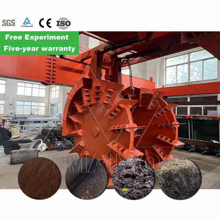 Wheel Compost Turner Bio-Organic Fertilizers Fermentation Machinery ...