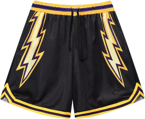 Pantalones cortos de baloncesto ropa deportiva casual BSCI secado rápido venta al por mayor pantalones cortos con cordón OEM pantalones cortos de baloncesto - Product Image 2