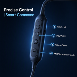 [<strong>ANC</strong> Type C Earbuds] [USB C Earphones] Active Noise Cancelling Wired Headphones with Mic Volume Switch - Product Image 4