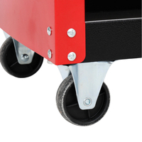 Chariot à outils robuste à roulettes avec 1 tiroir, chariot de rangement utilitaire d'atelier en acier à 3 niveaux, capacité de 300 kg, serrure à clé, OEM