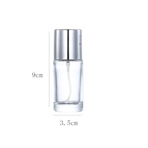 Atomizador de Perfume Mini de Vidrio Transparente de 20 ml, Recargable, Portátil, Dispensador de Fragancia con Pulverizador Fino para Viajes - Product Image 4