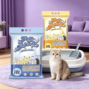 Litière pour chat Factory Cat Sand, 99% sans poussière, agglomération rapide, non parfumée, 10 kg, litière naturelle pour chat en forme de boule, bentonite - Product Image 1