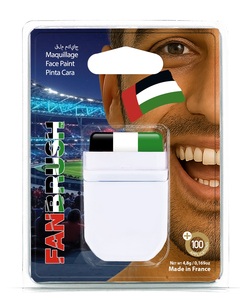 Colori per il Viso Fanbrush per la Coppa del Mondo, Vendita all'Ingrosso per Distributori, Prodotti in Francia, 48 Nazioni, Colori e Loghi Personalizzabili - Product Image 5