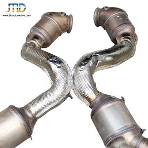 Tuyau d'échappement 10 l, 304, en acier inoxydable, haute performance, avec bouclier thermique, pour <span class=keywords><strong>Mercedes</strong></span> Benz AMG <span class=keywords><strong>GT</strong></span>, 4 portes <span class=keywords><strong>63S</strong></span> 2019 - Product Image 5