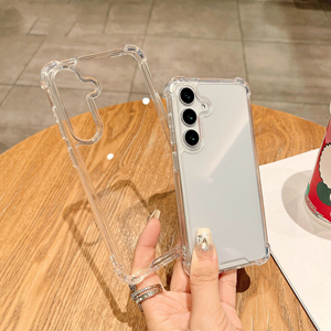 Air Cushion Clear <span class=keywords><strong>Funda</strong></span> de teléfono a prueba de golpes PC TPU <span class=keywords><strong>Funda</strong></span> para <span class=keywords><strong>Samsung</strong></span> Galaxy S25 <span class=keywords><strong>Ultra</strong></span> S24 FE <span class=keywords><strong>S23</strong></span> A16 <span class=keywords><strong>Funda</strong></span> - Product Image 1