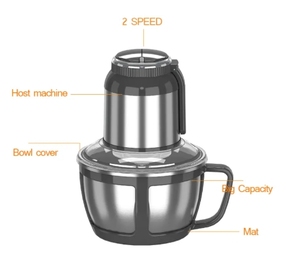 Petit hachoir à viande 2L 3L <span class=keywords><strong>Meilleur</strong></span> hachoir à légumes manuel pour la cuisine domestique Hachoir à viande <span class=keywords><strong>professionnel</strong></span> mini robot culinaire électrique - Product Image 2
