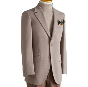 <span class=keywords><strong>Blazer</strong></span> de costume <span class=keywords><strong>homme</strong></span> en laine respirante, coupe slim classique, style italien, à revers crantés, 2 boutons, poches basses inclinées, décontracté - Product Image 1