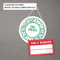 Étiquettes adhésives personnalisées pour papier certifié, autocollants numérotés anti-contrefaçon inscriptibles, points fragiles colorés pour inventaire