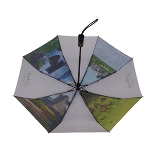 2023 New Hot Sale Promotional Xiamen Xintongxing Shaoxing <b>Umbrella</b> Full Auto Long Leather Handle 3 Folding <b>Umbrella</b> - Product Image 4