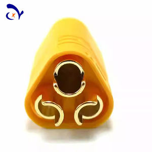 موصل AMASS MT60 الأصلي 3.5 مم ثلاثي الأقطاب من النحاس مطلي بالذهب مع غلاف مضاد للانزلاق لبطارية RC ليثيوم بوليمر 30 أمبير 500 فولت - Product Image 5