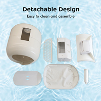 Bac à litière intelligent automatique pour chat, capacité 70L, en plastique, contrôlé par application, autonettoyant, sans poussière, anti-odeurs, facile à nettoyer, 10kg