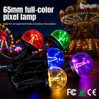Lumière Pixel Adressable 65mm DC24V UCS2904 RGBW Blanc Chaud 360 Degrés pour Manèges, Scènes et Affichages Dynamiques