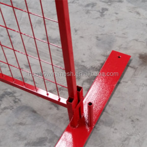 Xách tay 8x8 thép tạm thời hàng rào tấm chống leo lên thân thiện với môi sơn tĩnh điện tùy chỉnh kích thước khu dân cư sử dụng cổng - Product Image 4