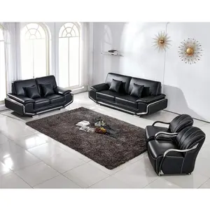 South Africa Moderne Sitting Room Furniture Real Leather White Sectional Sofa Loveseat