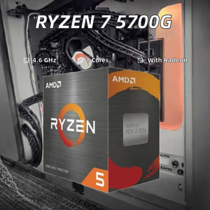 7 5700G 8-Core 16-Thread 4.6GHz 64-Bit AM4 Socket โปรเซสเซอร์เดสก์ท็อปใหม่ พร้อมแคช 8MB และกราฟิก Radeon 60W แบบถาด - Product Image 2