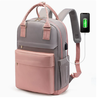 Tas Ransel Oxford Custom Kapasitas Besar dengan Port USB, Tas Laptop Multifungsi, Tas Ransel Pelajar