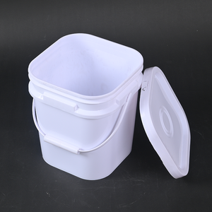 Cubos de Plástico Cuadrados <span class=keywords><strong>Yusu</strong></span> de 10L y 20L al por Mayor, con Tapas, Grado Alimenticio, Reciclables, para Envasar Detergente en Polvo, Agua, Pintura, Fertilizante - Product Image 4