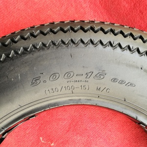 Pneus de moto vintage à dents de scie en caoutchouc premium 5.00-15, longue durée de vie, pneus de moto personnalisés stables - Product Image 2