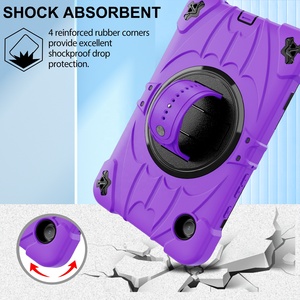 Étuis d'armure avec dragonne pour Samsung Galaxy Tab A9 A9 + étui de protection en caoutchouc robuste et antichoc complet - Product Image 5