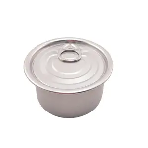 Easy Open Lid Tuna Meat Cans Round Tin Container Food Grade Tin Cans For Food Packaging