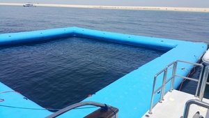 Fabricant de piscines flottantes gonflables personnalisées, <span class=keywords><strong>piscine</strong></span> d'eau, d'océan, de mer, de natation avec filet, utilisable en rivière, lac, océan - Product Image 3