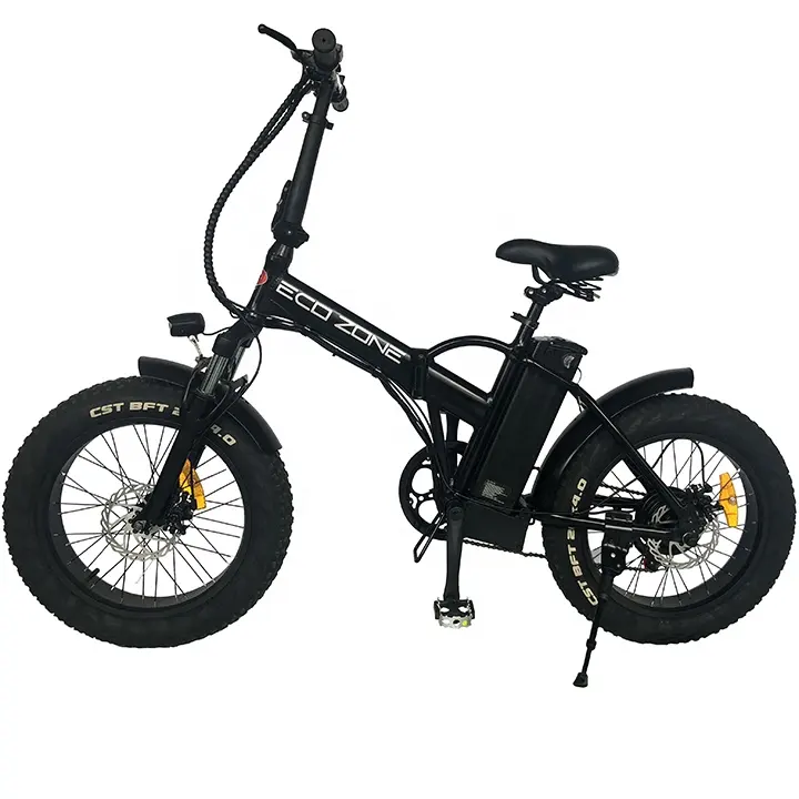 20 inch factory low price portable folding fat tire black color electric bike