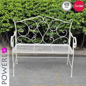 <span class=keywords><strong>Banc</strong></span> de <span class=keywords><strong>jardin</strong></span> rond en fer forgé <span class=keywords><strong>blanc</strong></span> tendance pour l'extérieur et l'intérieur, <span class=keywords><strong>banc</strong></span> d'arbre, vente chaude - Product Image 4