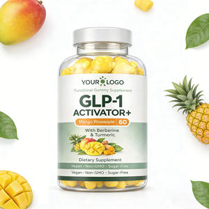 مُنشط GLP-1 معتمد من GMP + مكمل غذائي نباتي على شكل حلوى جيلاتينية يحتوي على بيربيرين هيدروكلوريد و L-جلوتامين وبيتا جلوكان لدعم الجهاز الهضمي والطاقة - Product Image 1