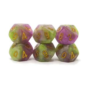 10 Sided Dice Custom Multi-color Resin Polyhedral D10 Dice 10 Sided % 00-90 Game Dice For Dungeons And Dragons