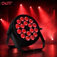 Projecteur LED Par 18*10W 4-en-1 UV RGBWA en aluminium, haute luminosité, contrôle DMX512 pour fêtes et mariages