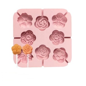 DM1010 cetakan permen coklat silikon Fondant bentuk Bintang Hati hewan bunga kupu-kupu cetakan pembuat Lollipop keju - Product Image 3