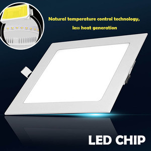 9W <span class=keywords><strong>แผง</strong></span>ไฟ <span class=keywords><strong>LED</strong></span> บางเฉียบสีขาวดำแผงแบนสำหรับห้องครัวสำนักงานด้วยการออกแบบที่ทันสมัยไฟ<span class=keywords><strong>หลอด</strong></span>กลมแบบฝังขนาด9W - Product Image 3