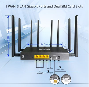 <span class=keywords><strong>Router</strong></span> inalámbrico industrial 5G con tarjeta SIM <span class=keywords><strong>AX3000</strong></span> de doble banda Gigabit WiFi 6, versión global - Product Image 4