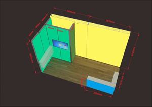 Tianlang LED pliable boîte à lumière stand mur de fond lumineux pour l'exposition affichage colorant Sublimation salon publicité - Product Image 2