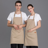 Tablier de jardin personnalisé vintage résistant à l'huile en toile imperméable avec poches pour usage sanitaire dans la cuisine en vente