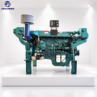 Moteur diesel marin 240KW, prix compétitif, norme Euro 2, démarrage électrique, refroidissement par eau, 4 temps, 1 GOLD POWER 9.726L