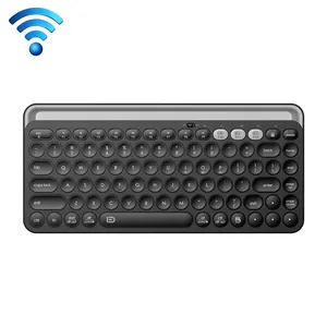 Hot Top Bán Ba Chế độ Bàn Phím Không Dây Phổ Vòng Keycap Máy Đánh Chữ Bàn Phím Thông Minh