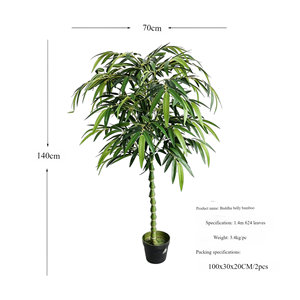 <span class=keywords><strong>Albero</strong></span> Artificiale in Vaso da 120cm con Fogliame in Seta Resistente ai Raggi UV, Pianta Decorativa Moderna per Interni ed Esterni, Casa e Scuola - Product Image 3