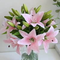 Lys en latex fait à la main pour la Saint-Valentin, style moderne, respectueux de l'environnement, couleur et taille personnalisées, livraison rapide, décoration