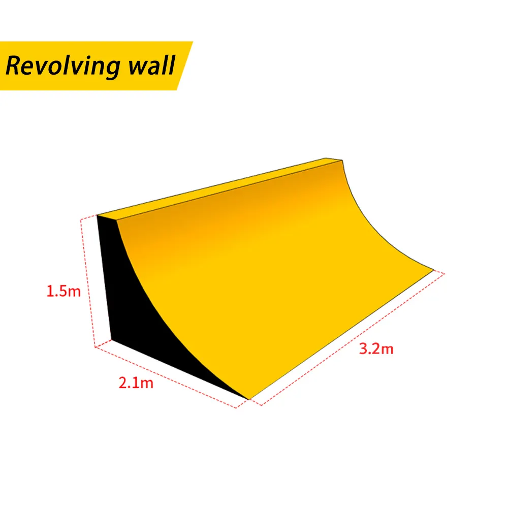 Piccolo veicolo a ruote modulo pista pompa all'aperto e al coperto per bambini bilancia pista ciclabile wave BMX