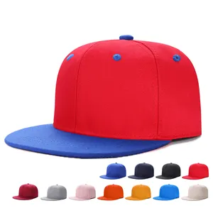 MIO उच्च गुणवत्ता कस्टम रंग लोगो थोक वापस तस्वीर टोपियां फ्लैट बिल कस्टम 6 पैनल टोपी Snapback टोपी
