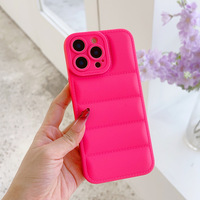 Coque de téléphone en silicone souple antichoc à motif doudoune, protection pour iPhone 7 8 XS XR 11 12 13 14 Plus 15 16 17 Pro Max