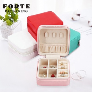 FORTE 'jewerly' organizer boxes fashion leather travel jewelry case 'jewlery''s warehousing - Product Image 2