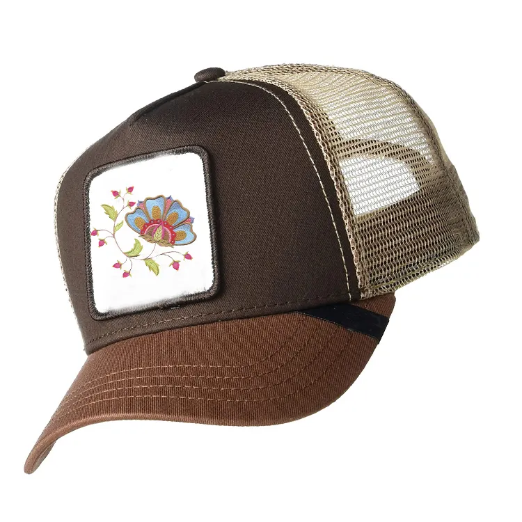 Wholesale Custom Embroidery Patch Snap Back Mesh Trucker Hat And Cap