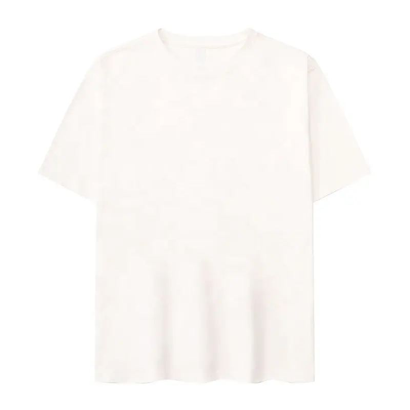 Hochwertige 100% Baumwolle 230Gsm individuelles unbedrucktes Herren-T-Shirt oder Polo übergroßes T-Shirt zur Werbung